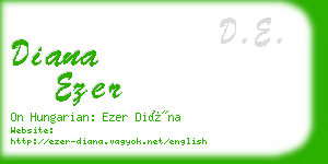 diana ezer business card